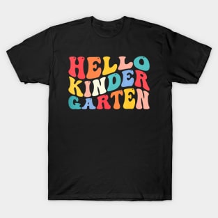 Hello Kindergarten Crew Teacher Back To School T-Shirt